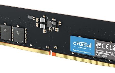 Crucial RAM DDR5 64Go 5600MHz, PC Mémoire (ou 5200MHz / 4800MHz) CL46 - CT64G56C46U5