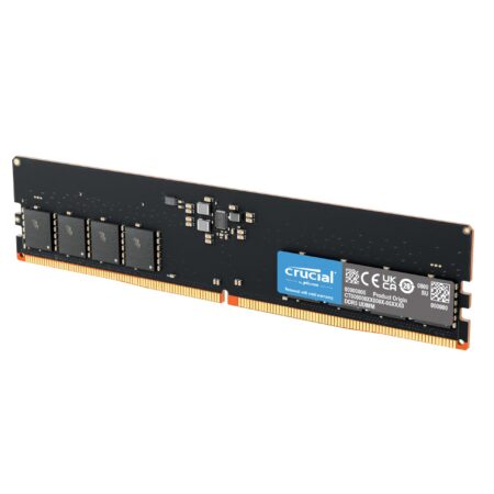 Crucial RAM DDR5 16Go 5600MHz, PC Mémoire (ou 5200MHz / 4800MHz) CL46 - CT16G56C46U5